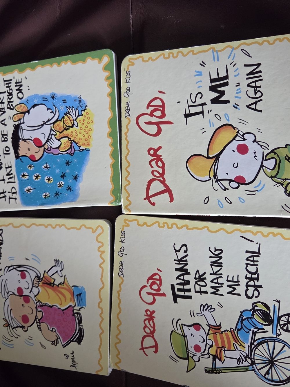 Dear God Kids Card Set - Cream Illustrated Notes for Children